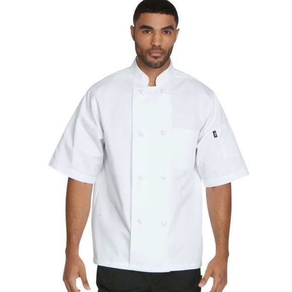 NEW Dickies Chef Unisex Classic Knot Coat & Hat - Picture 3 of 8